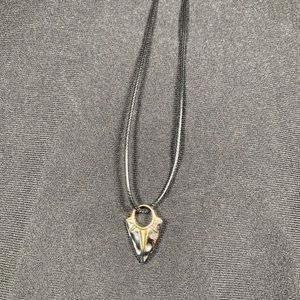 Sun arrow head pendant necklace